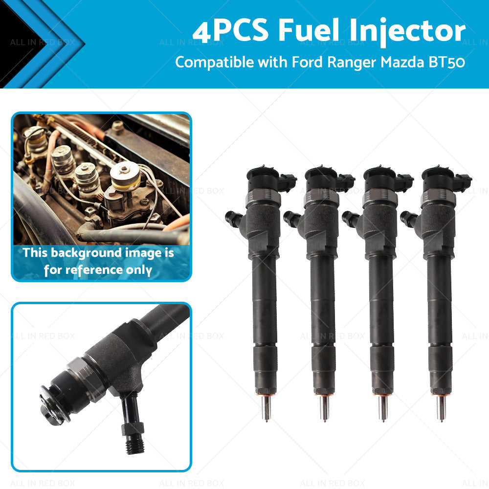 4PCS Diesel Fuel Injector Suitable for Mazda BT50 Ford Ranger PK PJ 0445110250-1