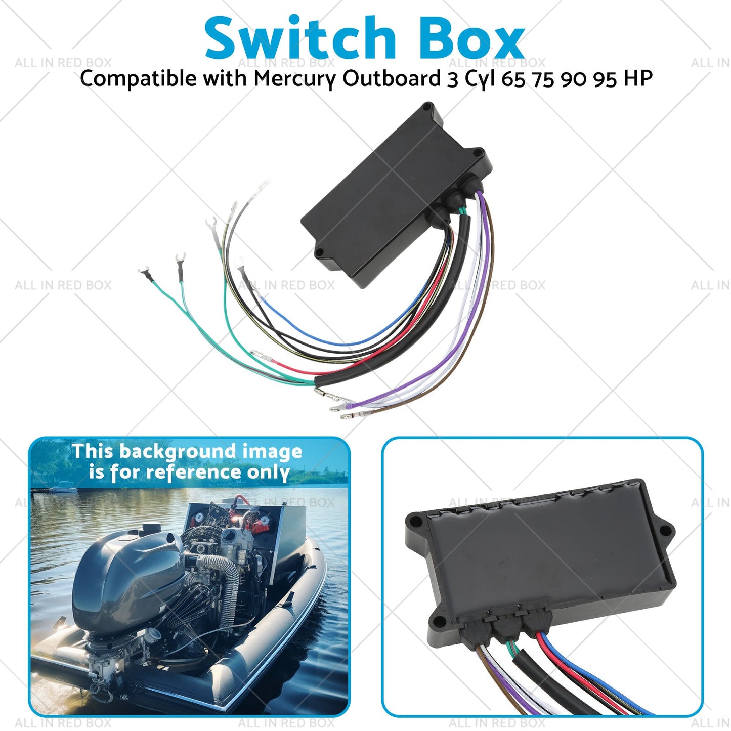 18495A32 Switch Box Suitable for Mercury Outboard 3 Cyl 65 75 90 95 HP 93-97-3