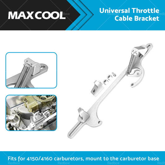Throttle Cable Bracket Carburetor Billet Aluminum Silver Fits For Carb 4150 4160-1