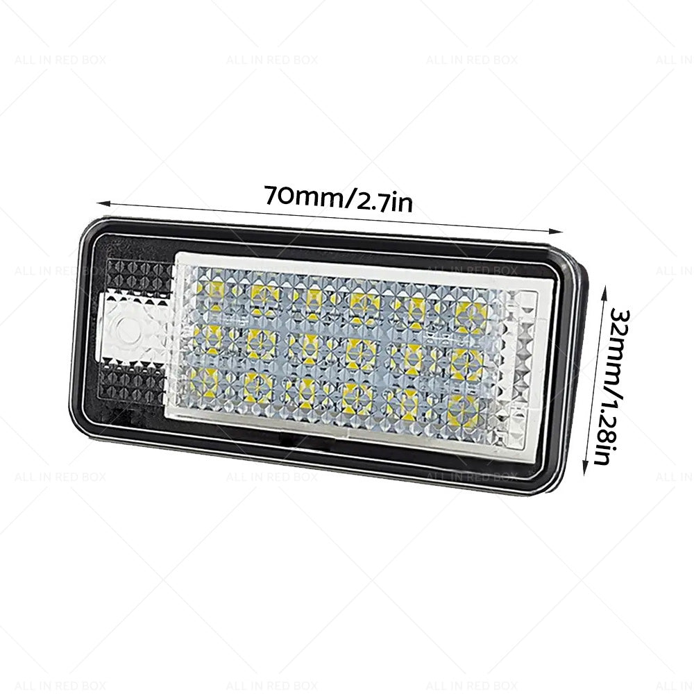 Suitable For Audi A3 A4 S4 B6 B7 LED License Number Plate Light Error Free Units-4