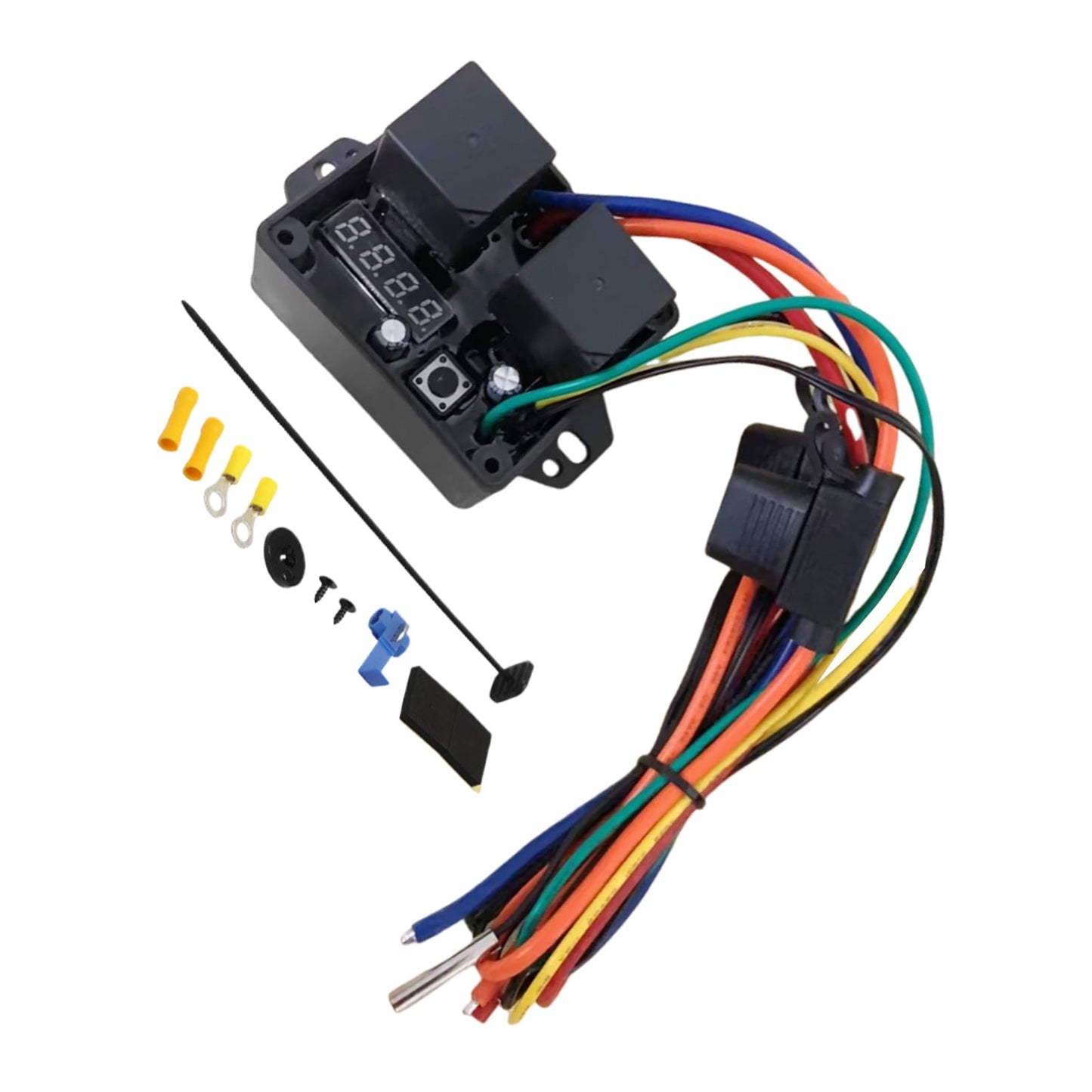 Dual Electric Radiator Fan Adjustable Thermostat Temperature Controller-1