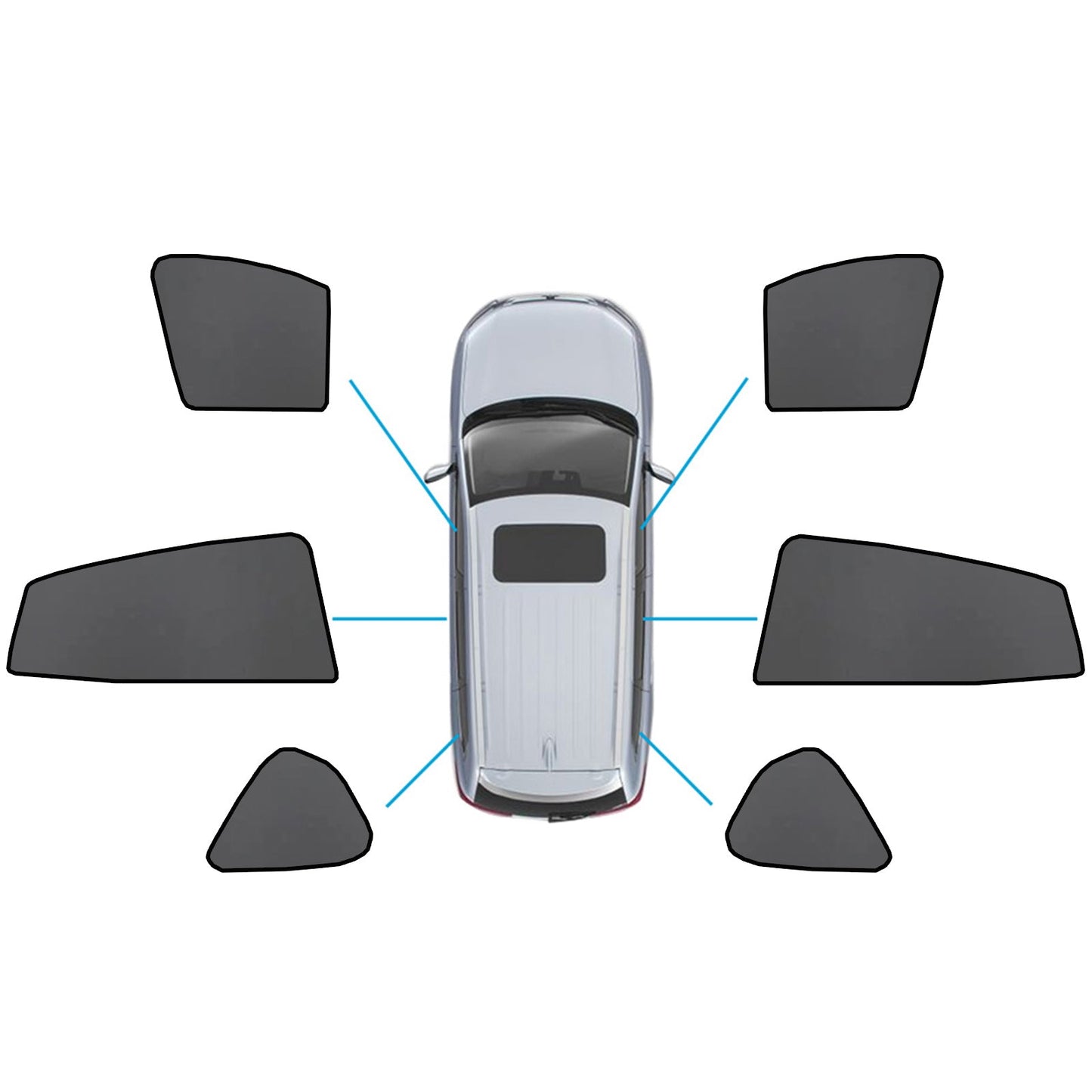 Magnetic Car Window Sun Shades Suitable for Subaru XV/Impreza 2017-2023-5