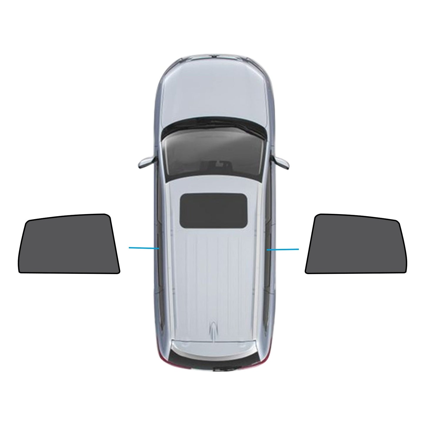 Car Window Magnetic Mesh Sun Blind Shades Suitable for BMW iX3 2023-2024-3