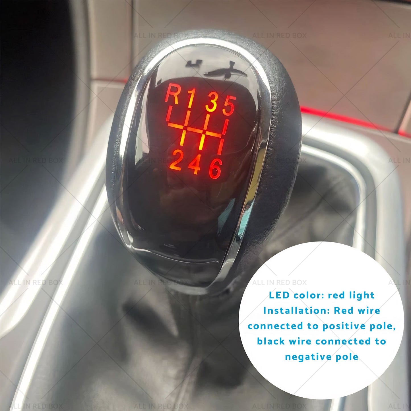 Manual Gear Shift Knob 6 Speed Suitable For Holden Captiva 5 Series 2011-2015-6