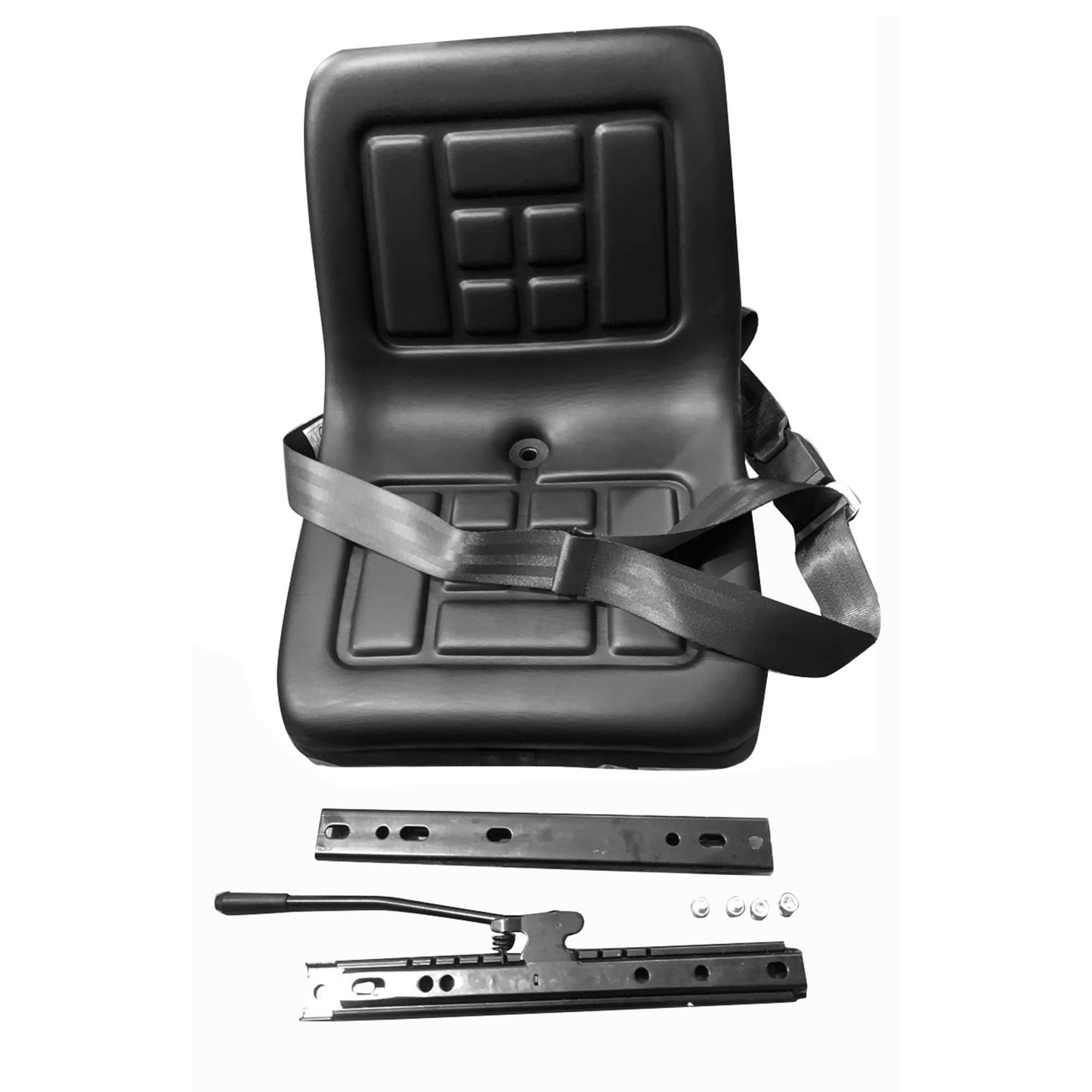 Adjustable Tractor Seat Forklift Excavator Truck Universal PU Chair Backrest-2