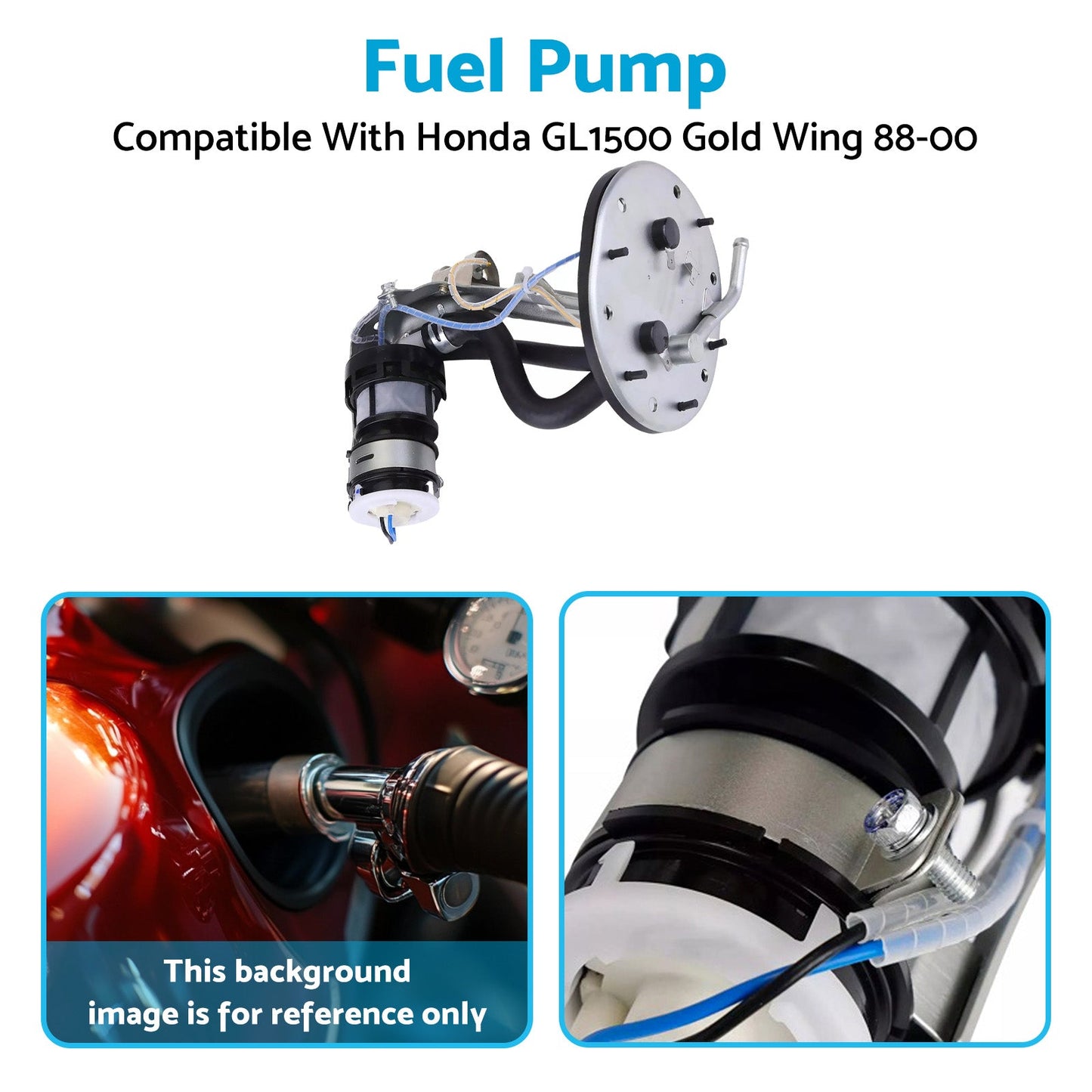 Fuel Pump 12V Electric Suitable For Honda GL1500 GL1500A GL1500SE 1988-2000-2