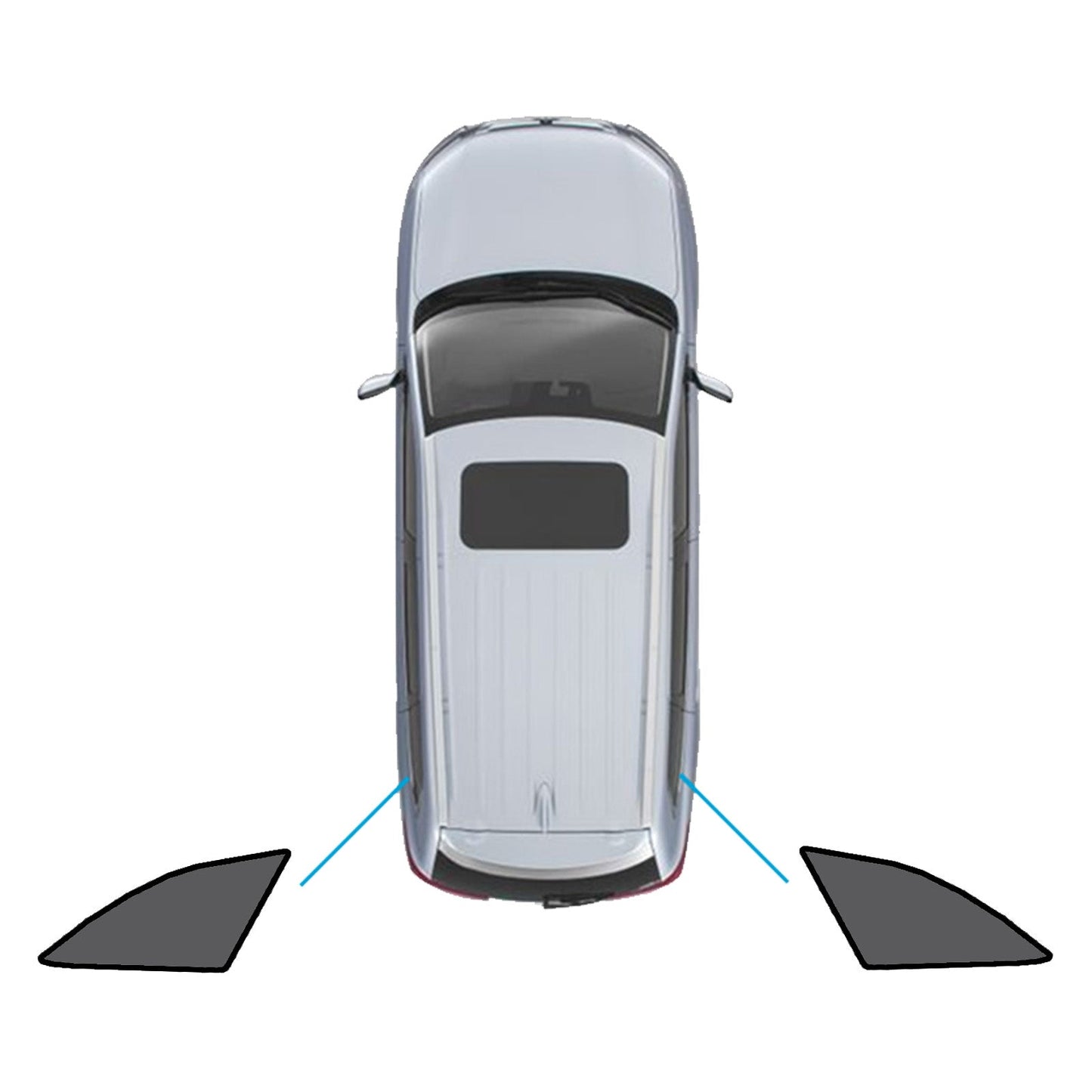 Magnetic Mesh Sun Blind Shades Suitable for Audi A4 Wagon B9 2016+On Front/Rear-4