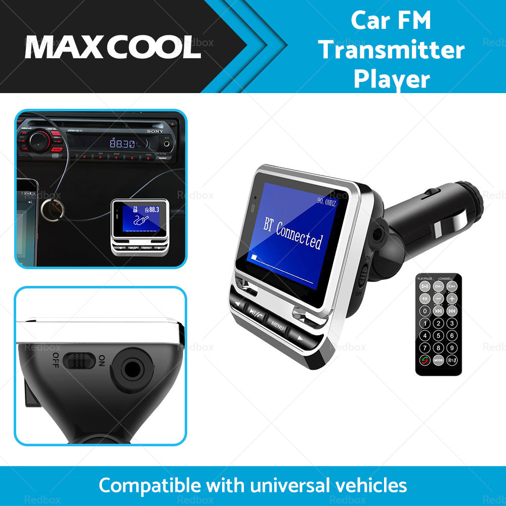 Handsfree Wireless Bluetooth-compatible Car FM Transmitter MP3 Player USB Charge-1