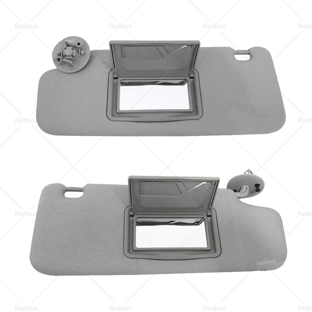Pair Sun Visor Left Right Suitable For Holden Barina TM 2011-2018 Grey-3