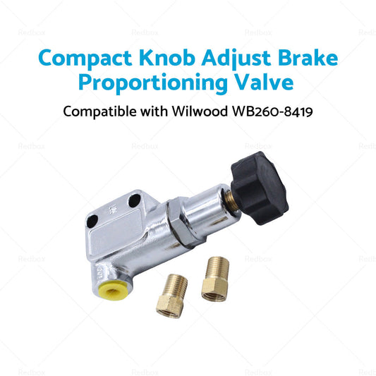 Compact Knob Adjust Brake Proportioning Valve Suitable For Wilwood WB260-8419-1