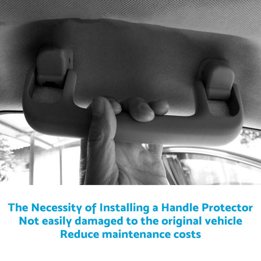 2pcs Universal Car Accessories Faux Leather Door Handle Cover Soft Car Handle-1