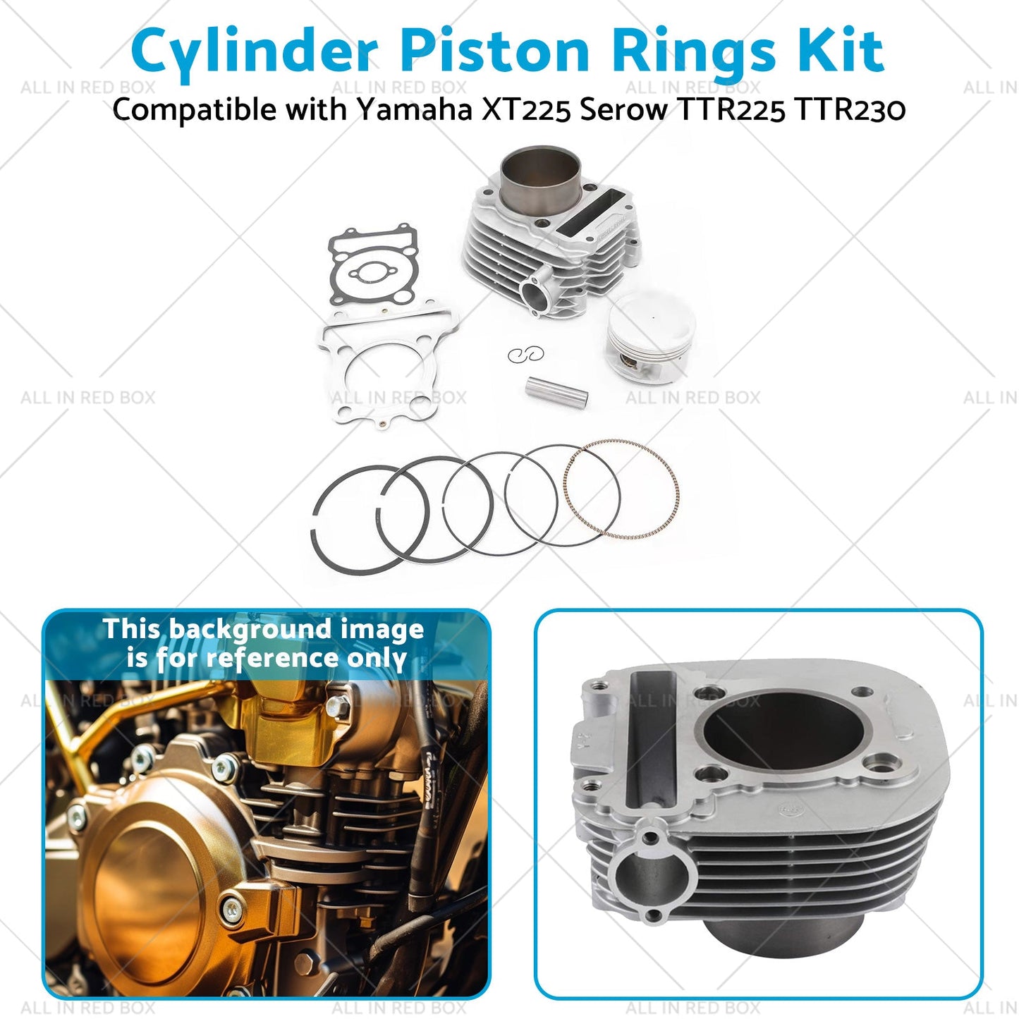 Cylinder Piston Rings Kit Suitable for Yamaha Serow XT225 TTR225 TTR230 99-16-3