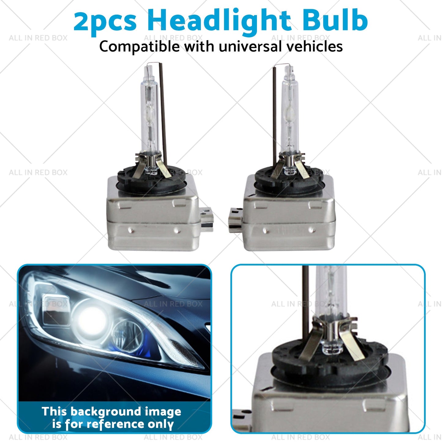 8000K Heavy Duty D1S HID Xenon Headlight Replacement Bulbs Suitable for BMW Mini-3