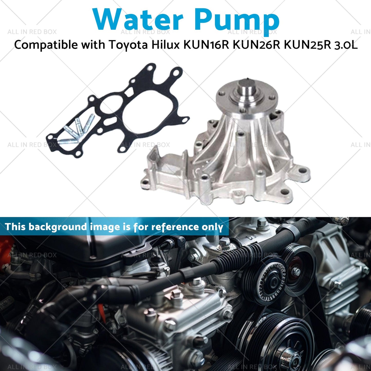 1KD-FTV Water Pump Suitable for Toyota Hilux KUN16R KUN26R KUN25R 3. 0L 05-13-4