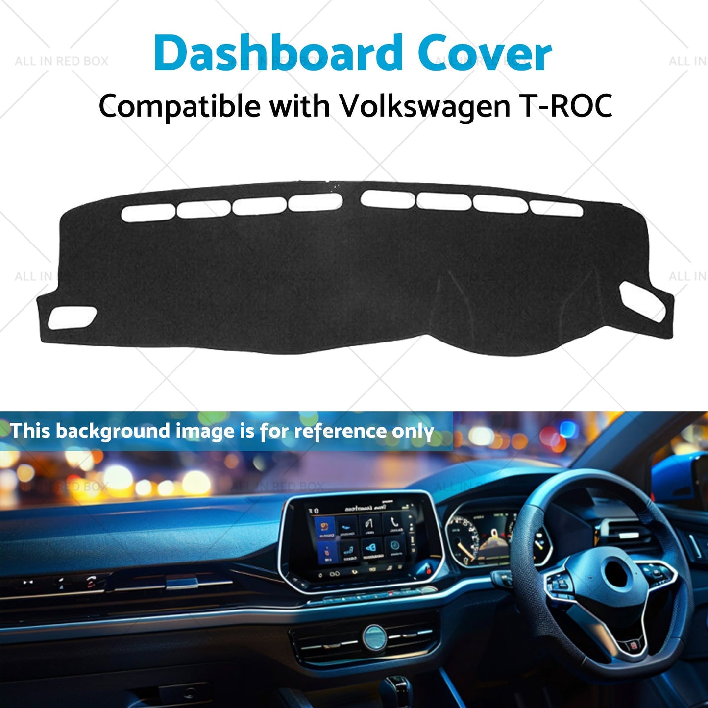 Dash Mat Suitable For Volkswagen VW T-ROC A11 2017-2021 Dashboard Cover Non-Slip-3