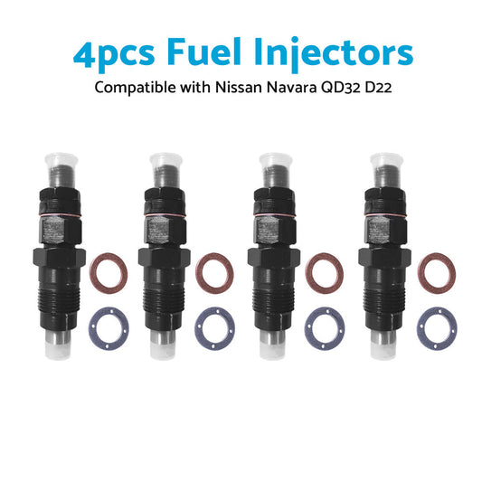 4PCS Desiel Fuel Injectors Suitable for Nissan Navara QD32 D22 3. 2L 1997-2001-1