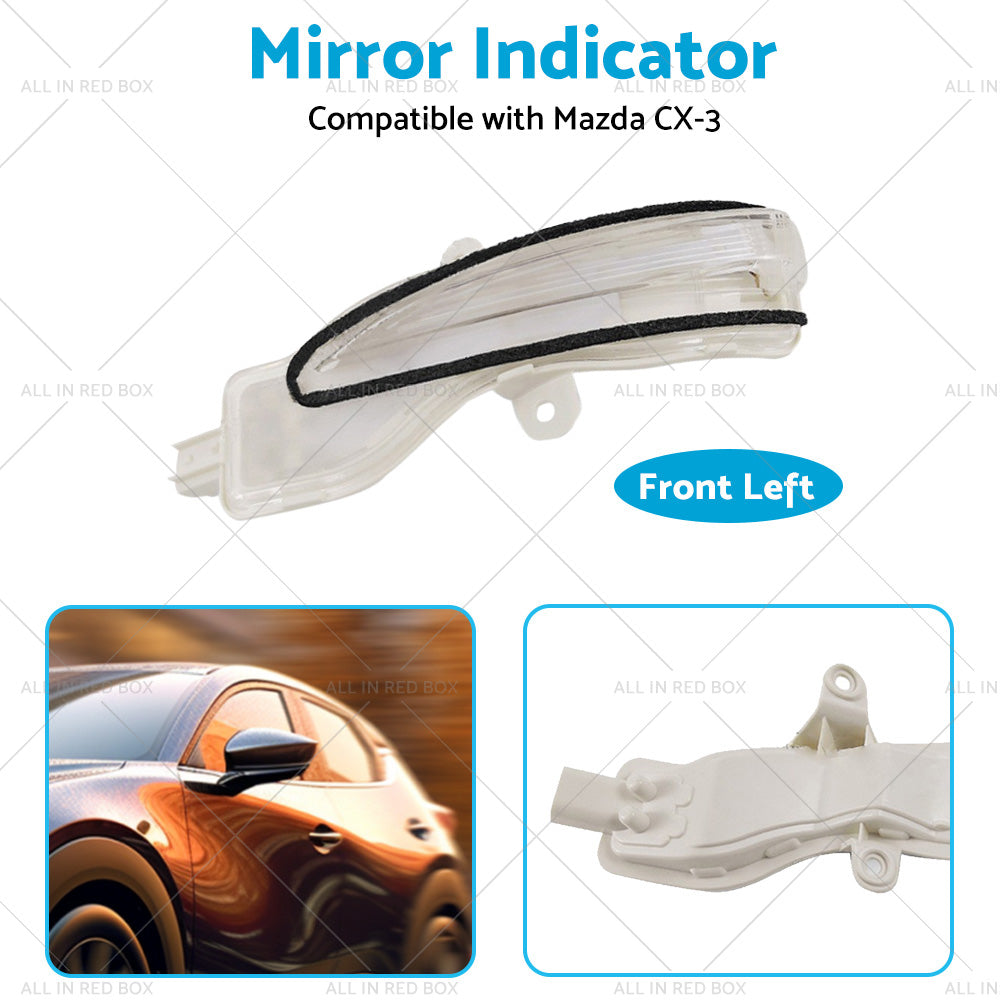 Left Side Mirror Light Indicator Blinker Suitable for Mazda CX-3 CX3 2015-2022-4