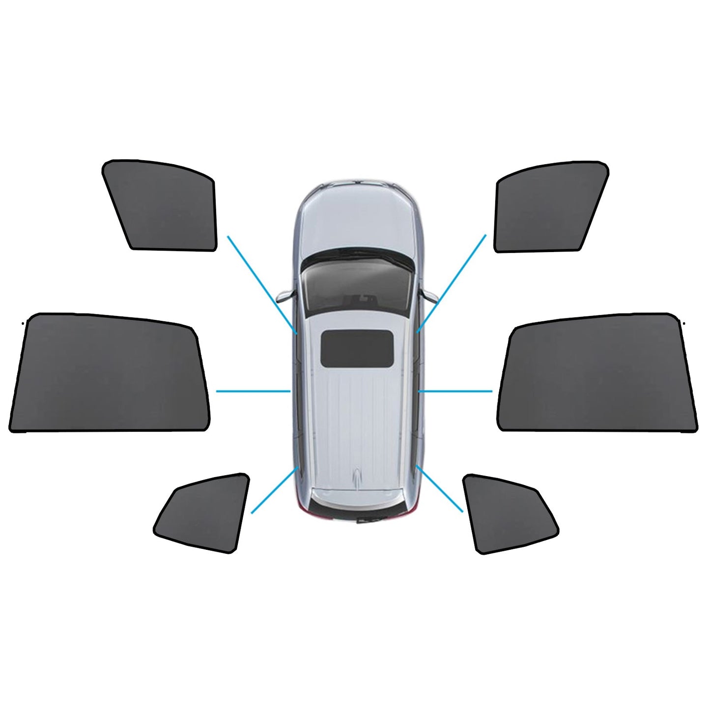 Car Window Sun Shades Magnetic Mesh Sun Blind Suitable for BMW X3 F97 2017-On-5