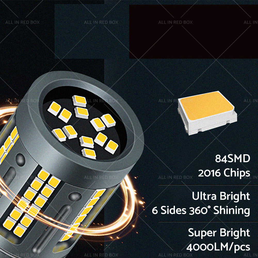 LED White Rear Reverse Bulbs BA15s Suitable For Holden Commodore VT VX VY VZ VE-3