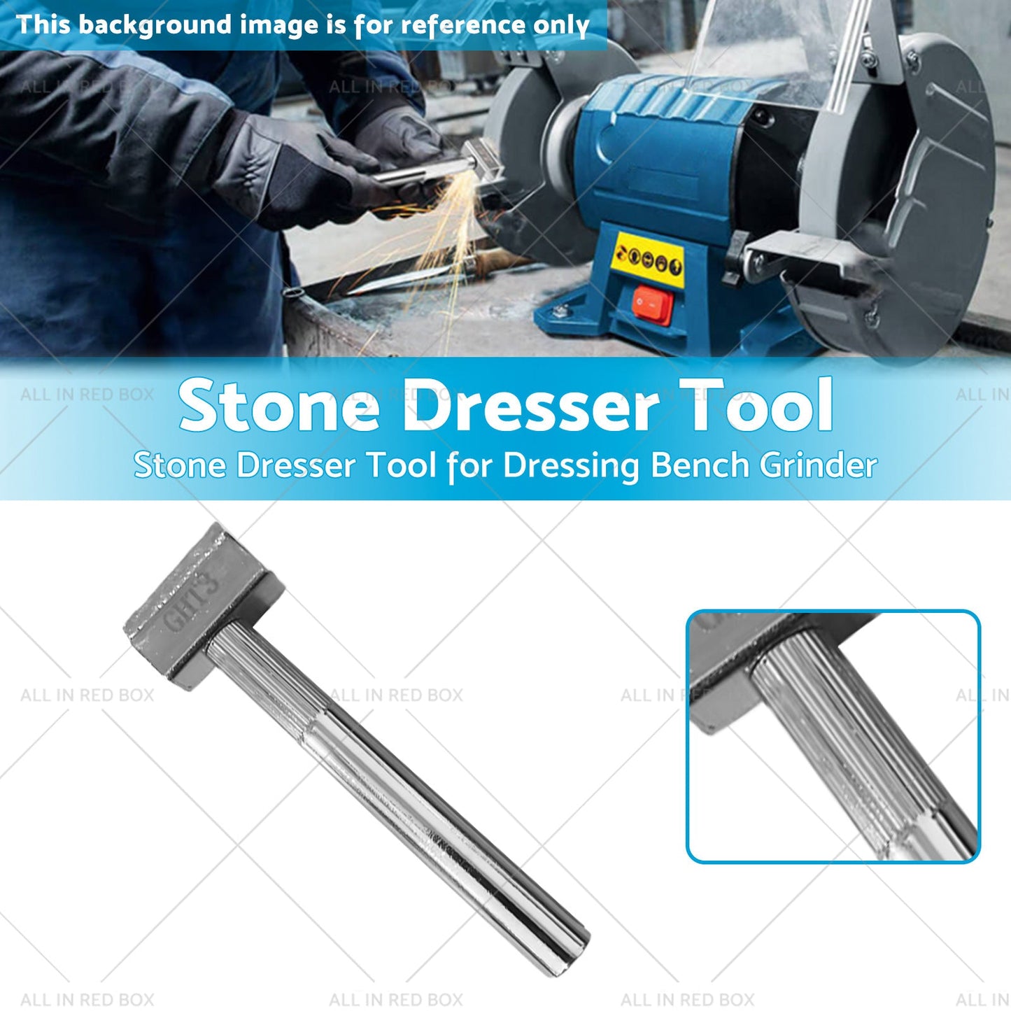For Dressing Bench Grinder Diamond Coated Grinding Disc Wheel Stone Dresser Tool-1