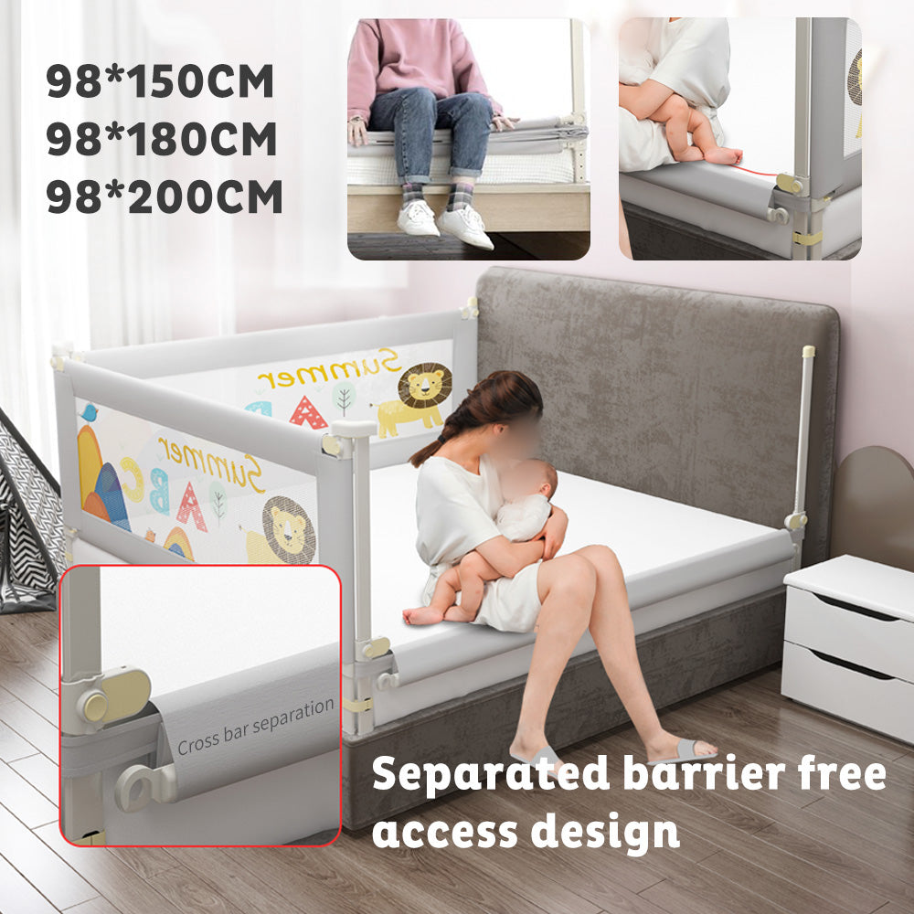 Adjustable Folding Kids Safety Bed Rail/BedRail Cot Guard Protecte Child Toddler-4