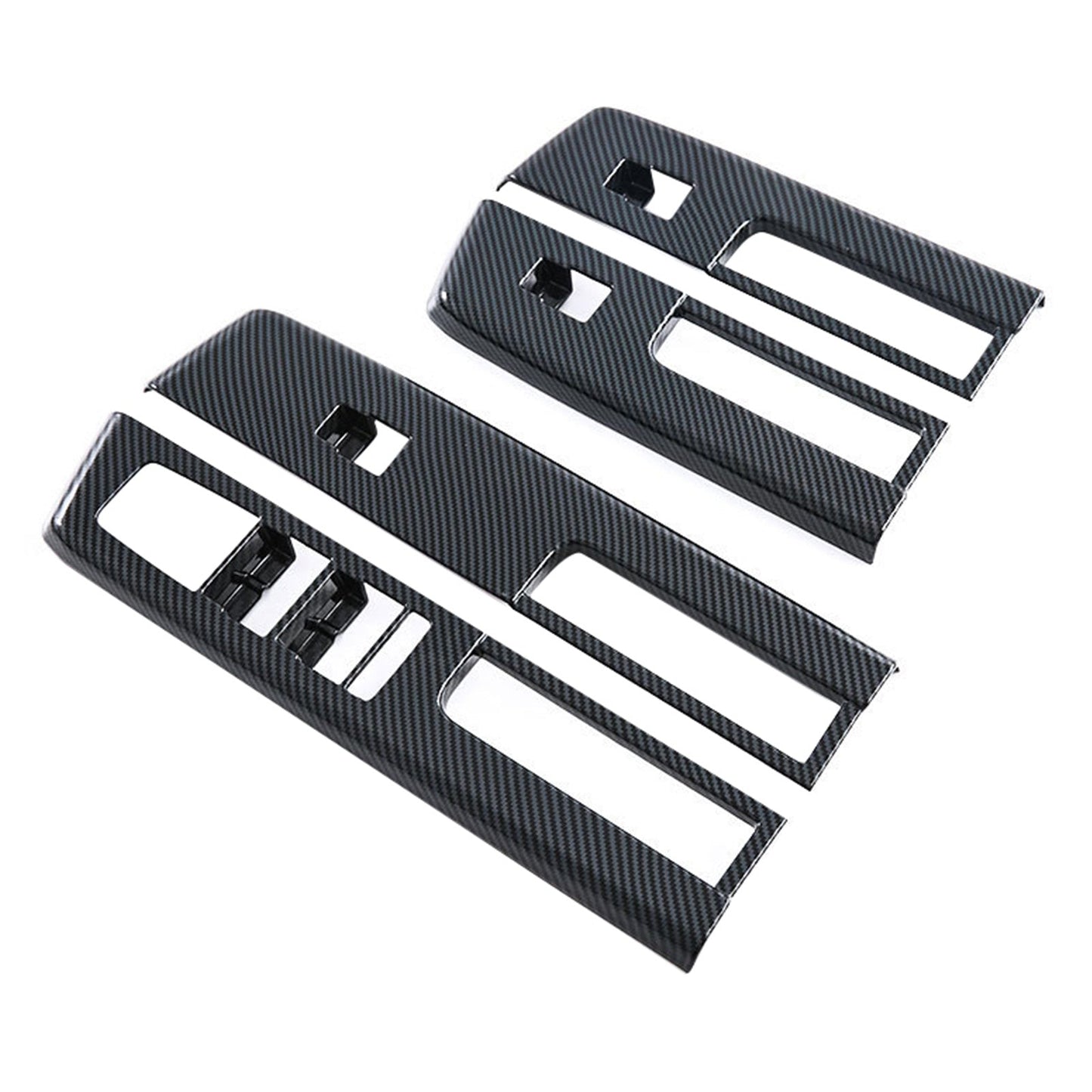 4x Window Lift Panel Cover Trim Suitable For Mitsubishi L200 Triton 23-25 Carbon-4