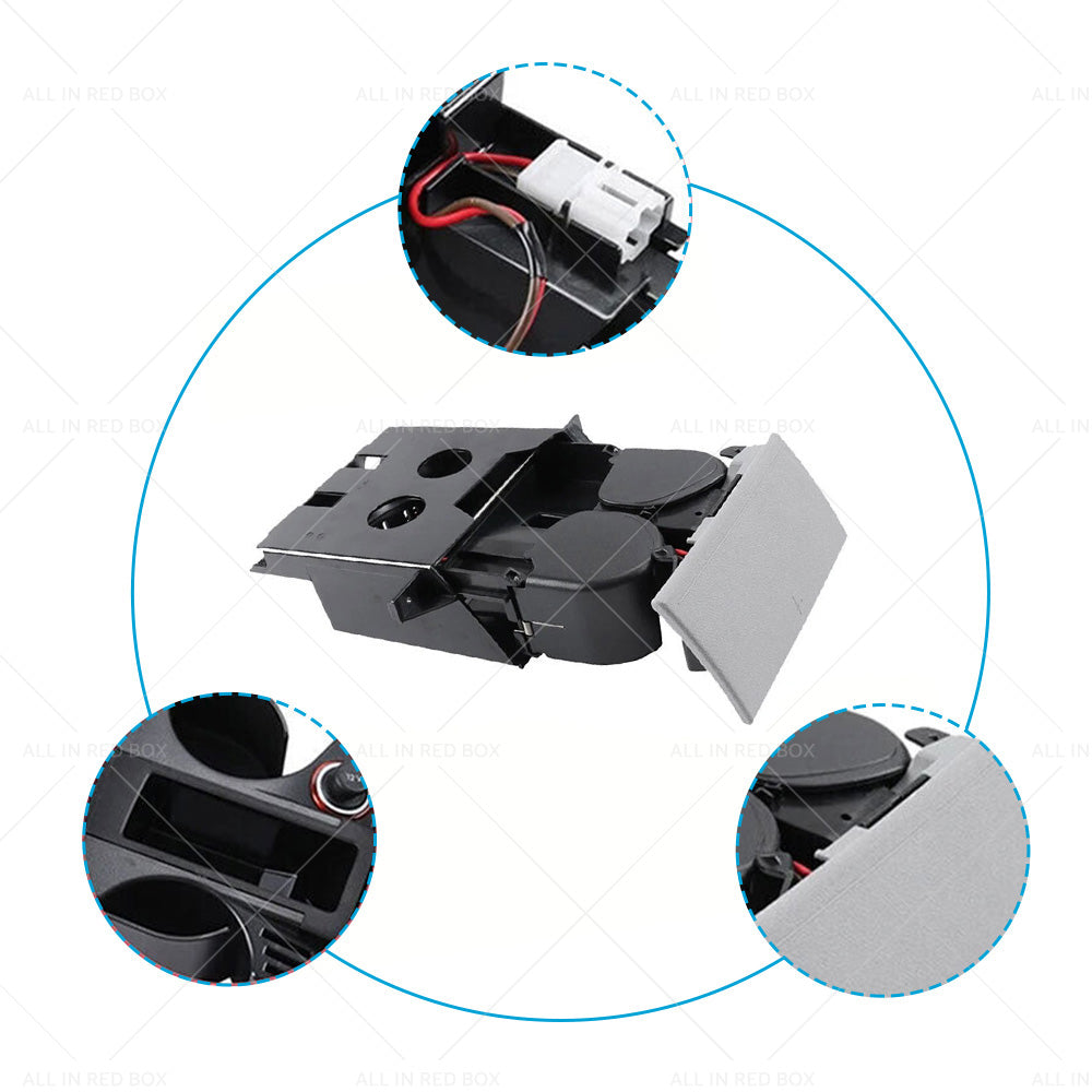 Suitable ForVW T5 Transporter Ashtray Cup Coin Holder Dual Drink RH 7H285860130T-3