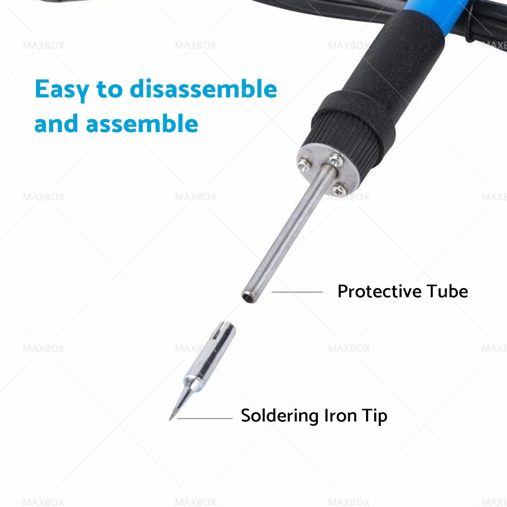 15IN1 Soldering Iron Kit 60W Electronics Welding Tool Adjustable Temperature AU-4