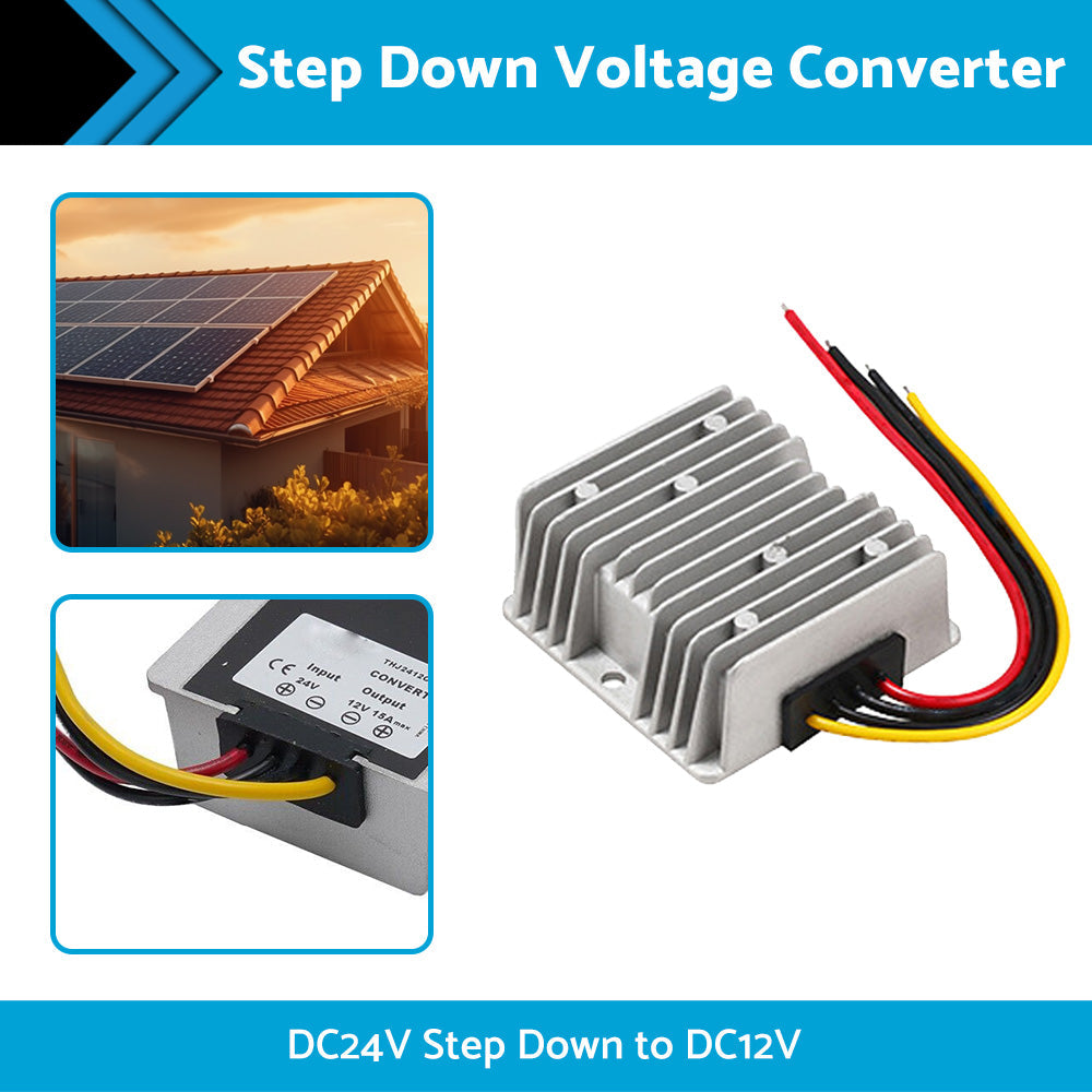 DC Voltage Converter 24V Step Down To 12V 15A 180W Power Supply Regulator-1