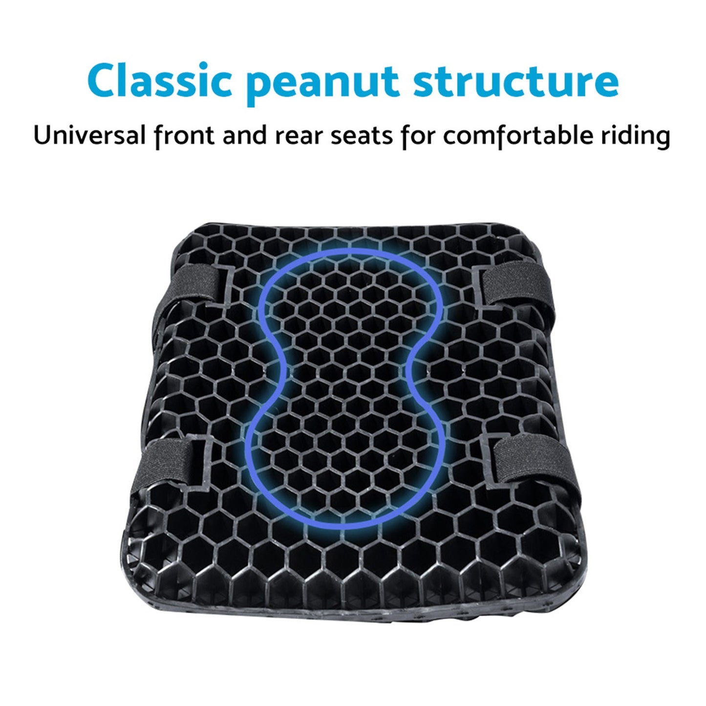 Motorcycle Seat Cushion Comfort Gel Pillow Pad Cover Motorbike Pressure Relief-4