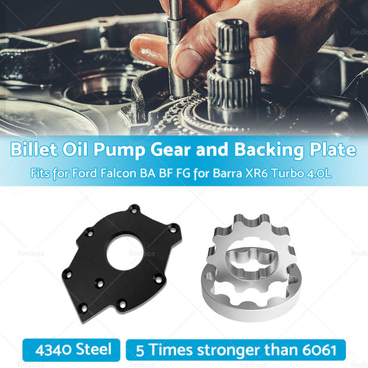 Billet Oil Pump Gears and Backing Plate Fits for Falcon BA BF FG Barra XR6 Turbo-1