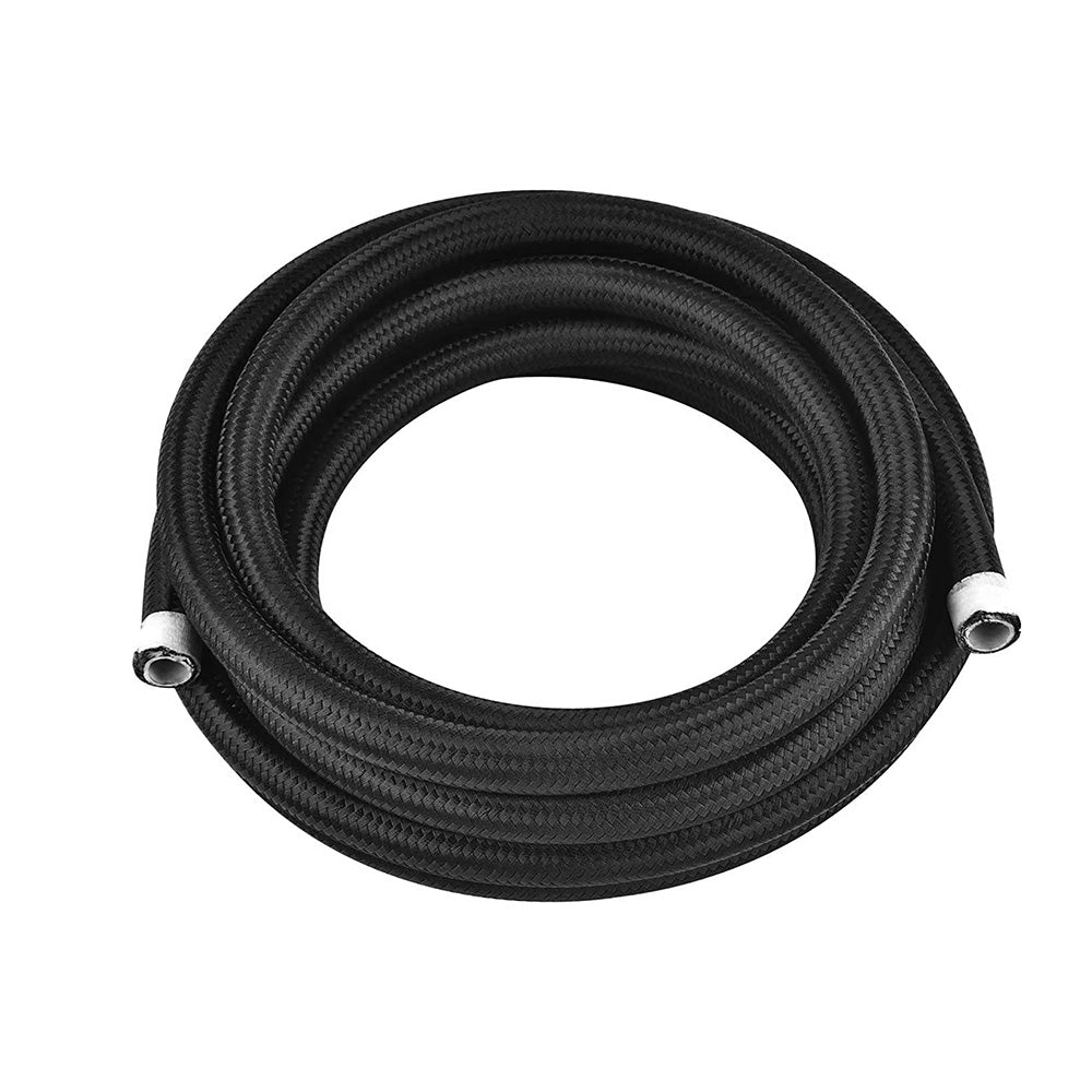 8AN E85 Stainless Steel Braided PTFE Fuel Line Hose Swivel Fittings Kit 20FT 6M-2