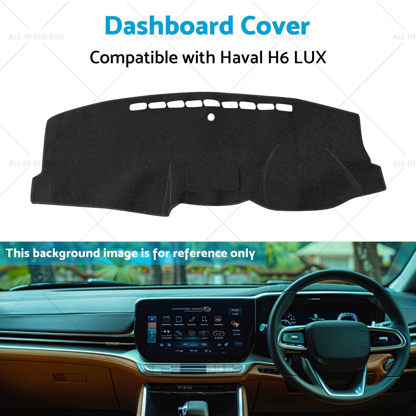 Dashboard Sun Cover Dash Mat Suitable for Haval H6 LUX 7 or 2016-2020 Black-4