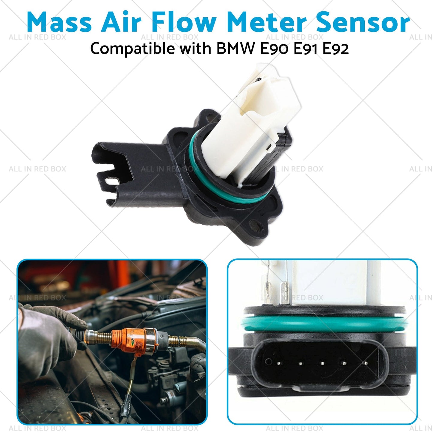 Mass Air Flow Meter Sensor Suitable for BMW E90 E91 E92 523i 525i 323i 325i 520i-3