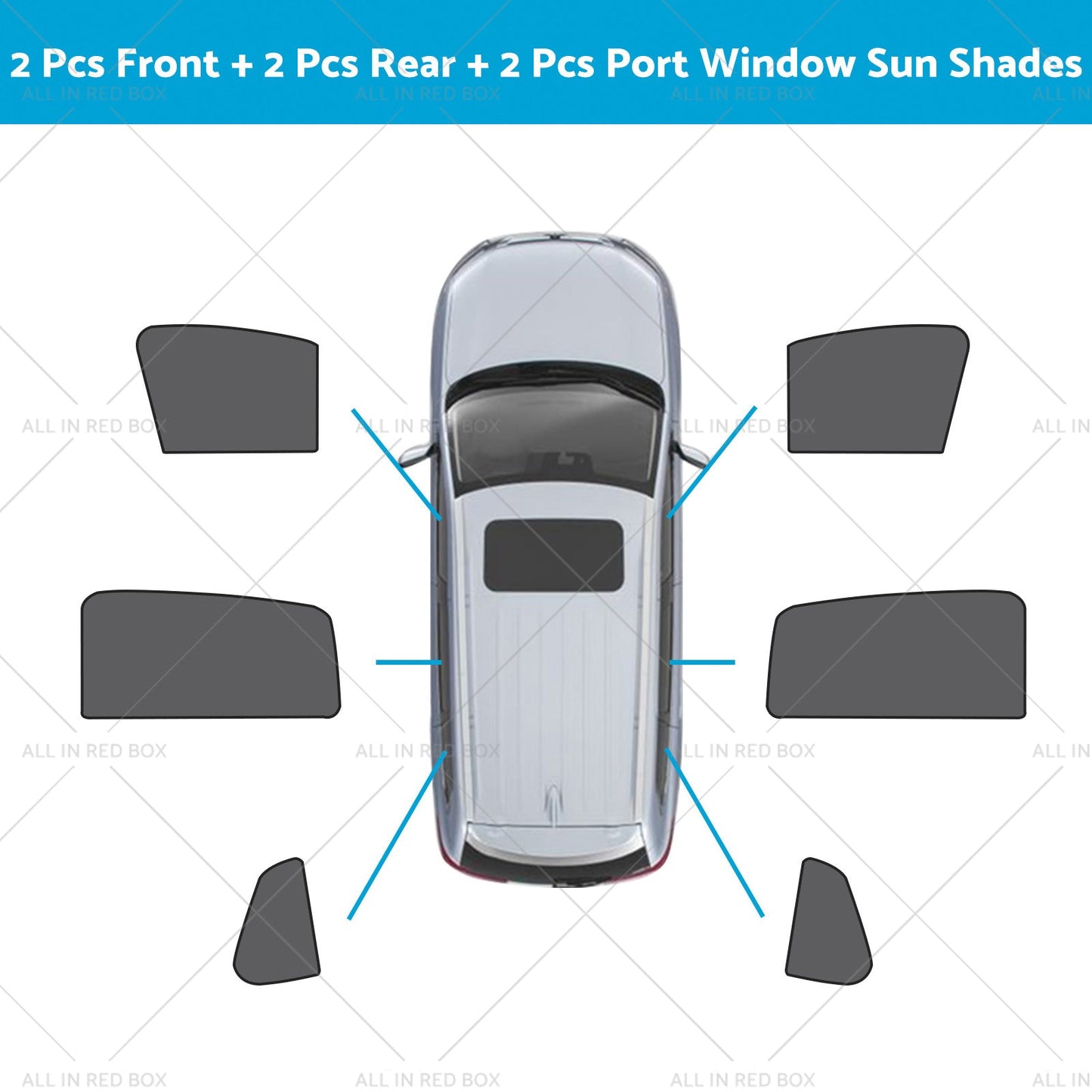 Front Rear Port Window Magnetic Mesh Sun Shade Suitable for Toyota Corolla Cross-9