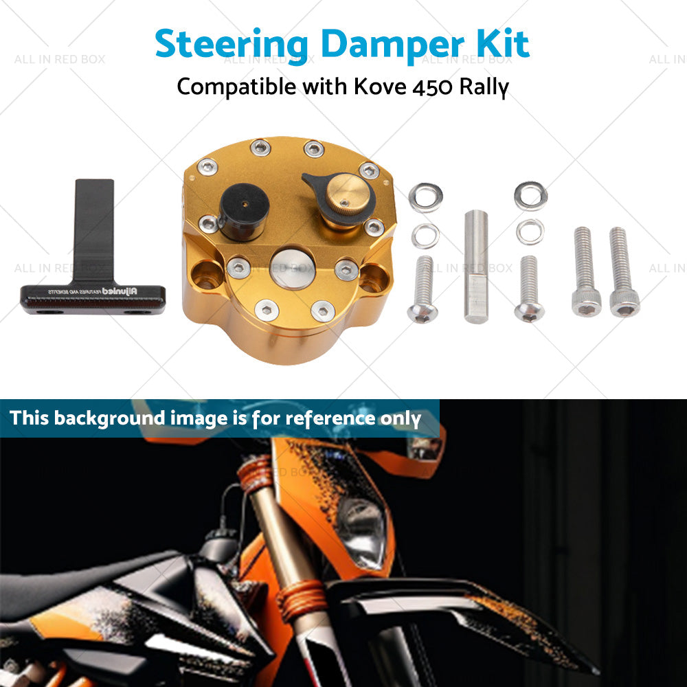 Adjustable Steering Damper Stabilizer Safety Kit Suitable for Kove 450 Rally-4