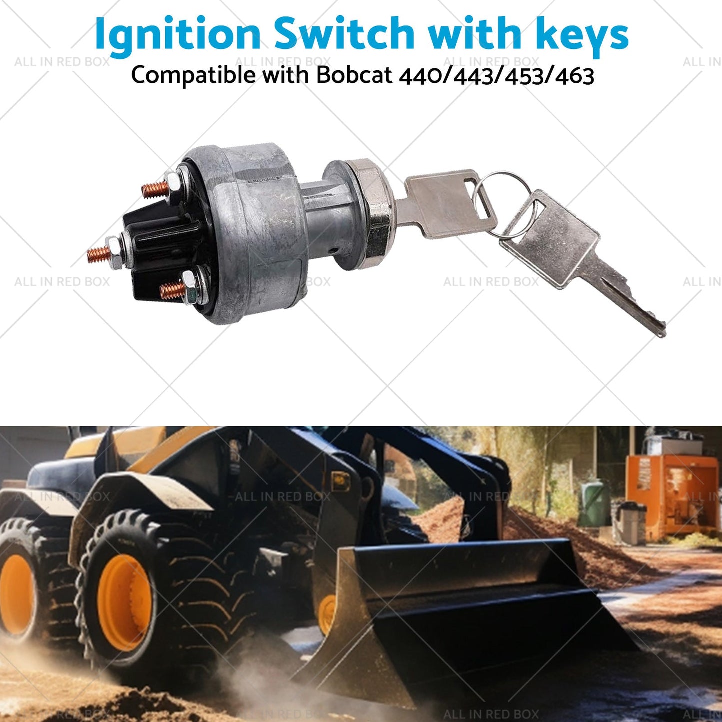 Ignition Switch With Key SuitableFor Bobcat Loaders 440 530 632 730 741 6665606-3