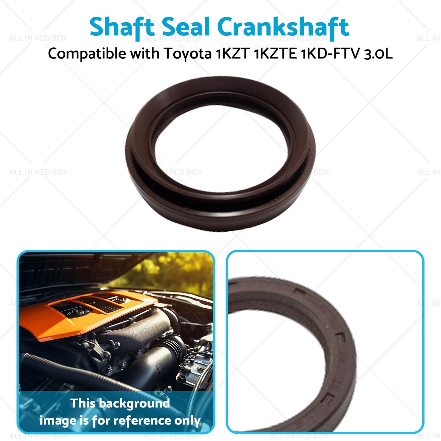 Shaft Seal Crankshaft Suitable for Toyota 1KZT 1KZTE 1KD-FTV 3. 0L 2KD-FTV 2. 5L-4