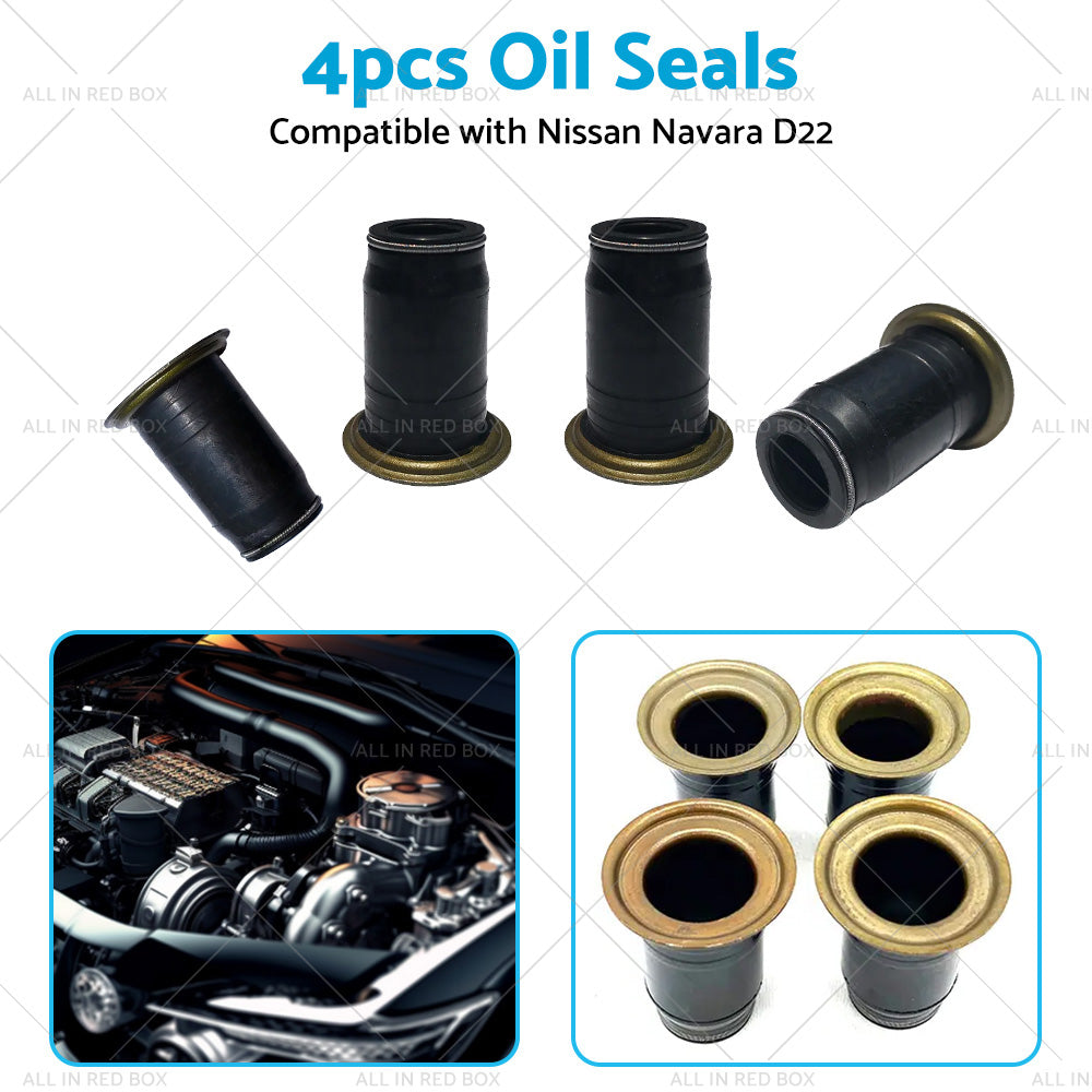 4PCS Diesel Injector Pipe Oil Seal Suitable for Nissan Navara Ute 3L ZD30 01-07-4