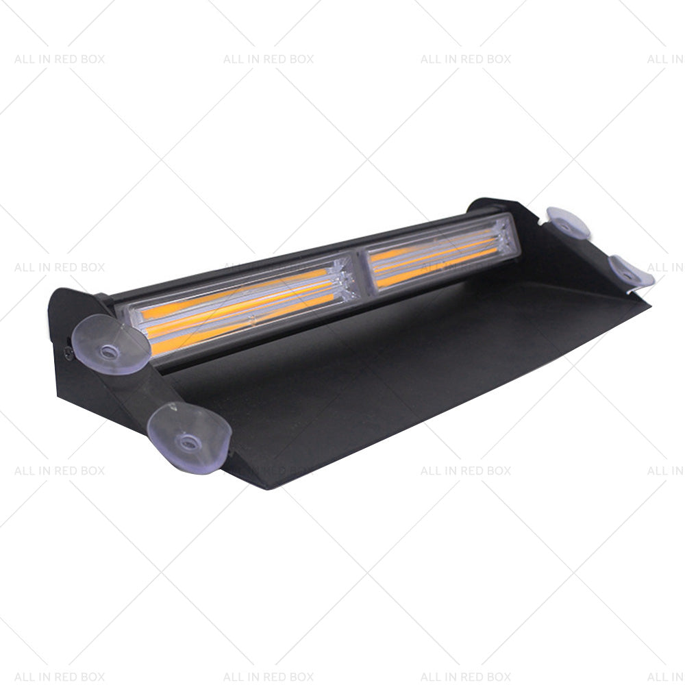 Amber Bar LED Flashing Beacon Strobe Warning Light Car Truck For Windshield Dash-3
