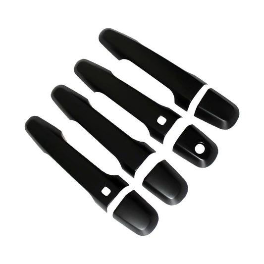 4PCS Matt Black Door Handle Cover Suitable For Mitsubishi Triton MQ MR 2015-2021-1