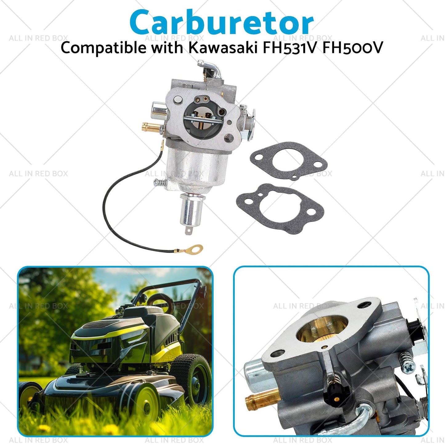 Carburetor Suitable for Kawasaki FH531V FH500V 4-Stroke Engine 15003-7037-3