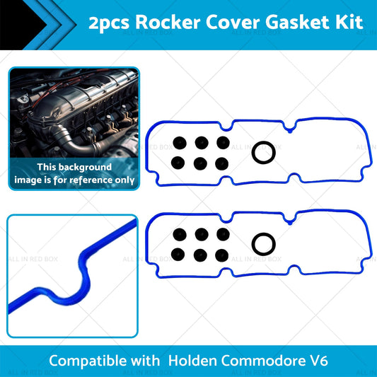 2x Rocker Cover Gasket Kit Suitable for Holden Commodore VG VQ VN VP V6 3. 8L-1