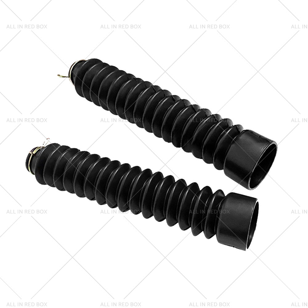Motorcycle Rubber Front Fork Cover Dust Gaiters Gaitor Boot Shock Absorber Black-4