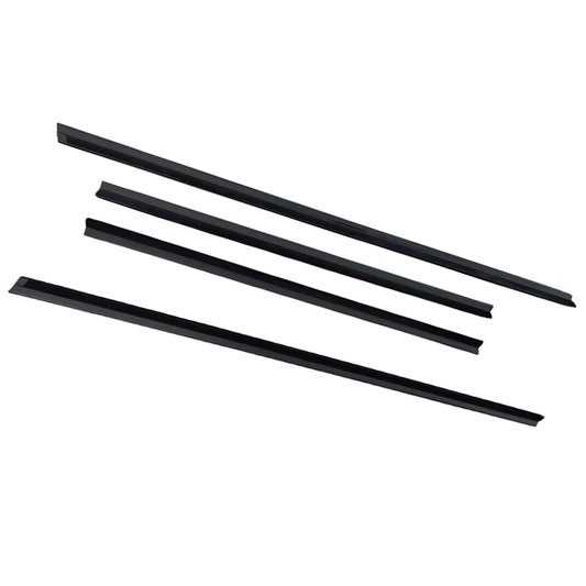 4Pcs Door Seal Weatherstrip Kit Black Rubber Suitable For Honda Jazz 2008-2013-1