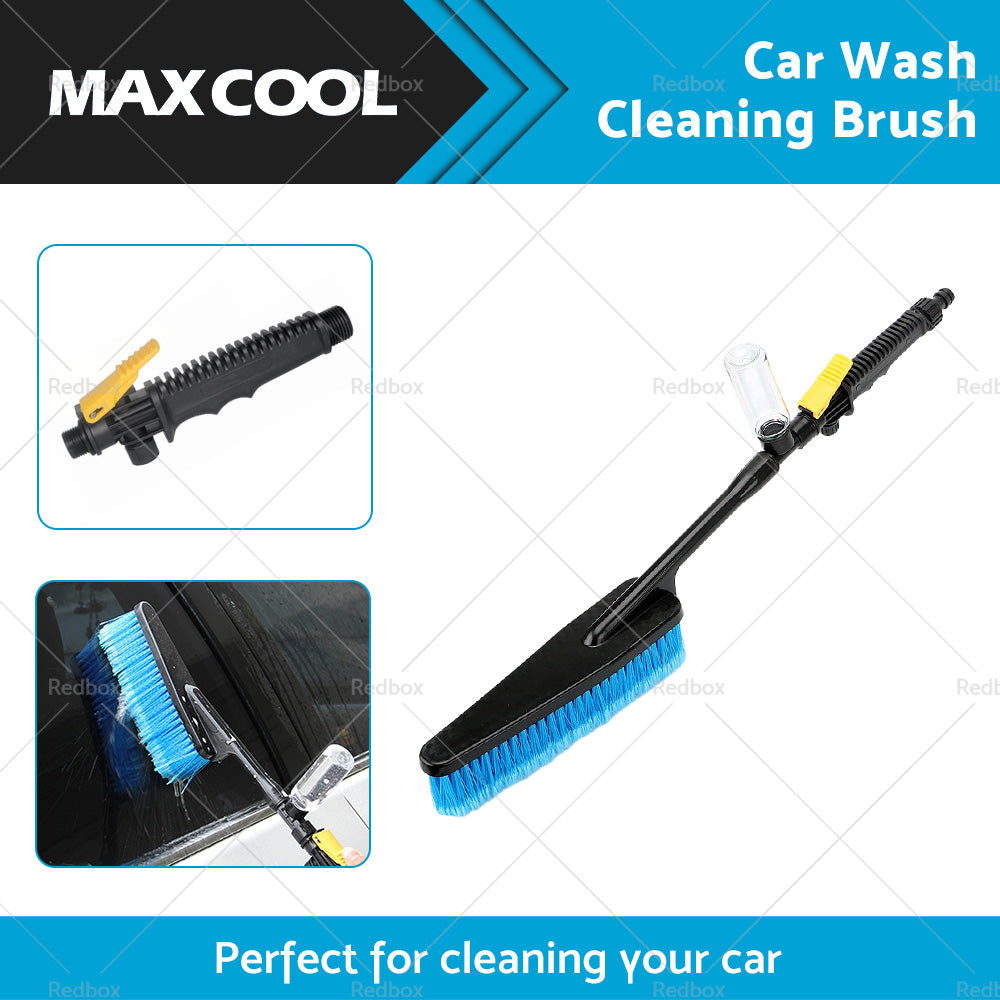 Car Cleaning Wash Brush Tool Long Handle Flow Switch Foam Bottle Professional-2