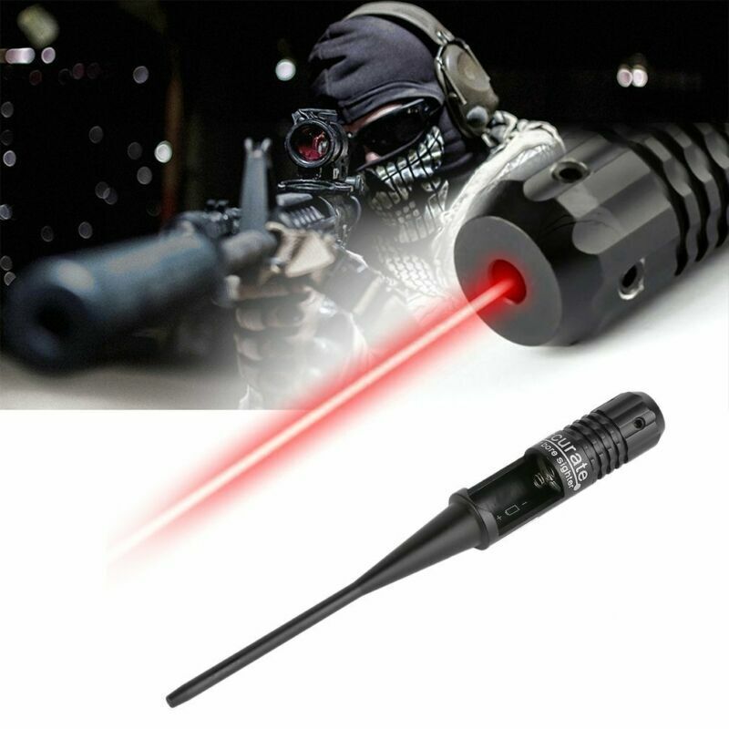 Sighter Bore Sight kit Red Laser Bore Fits 22 to 50 Caliber Rifles Handgun G6-2