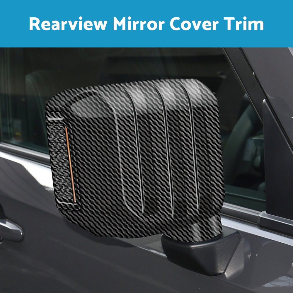 Rearview Mirror Cover Trim Suitable for LandCruiser Prado LC250 24+ Carbon Fiber-3