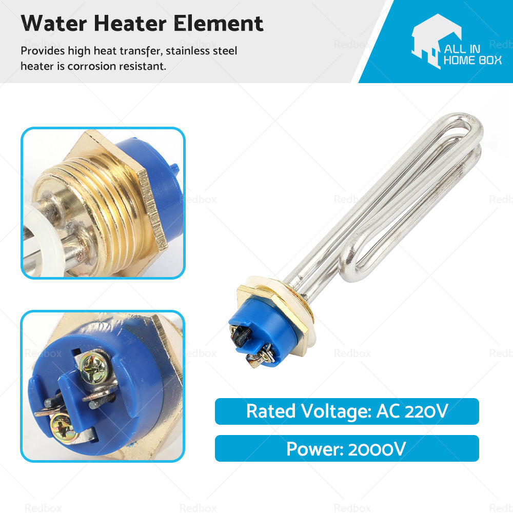 AC220V 2000W Metal Water Heater Boiler Electric Tube Heating Element-0