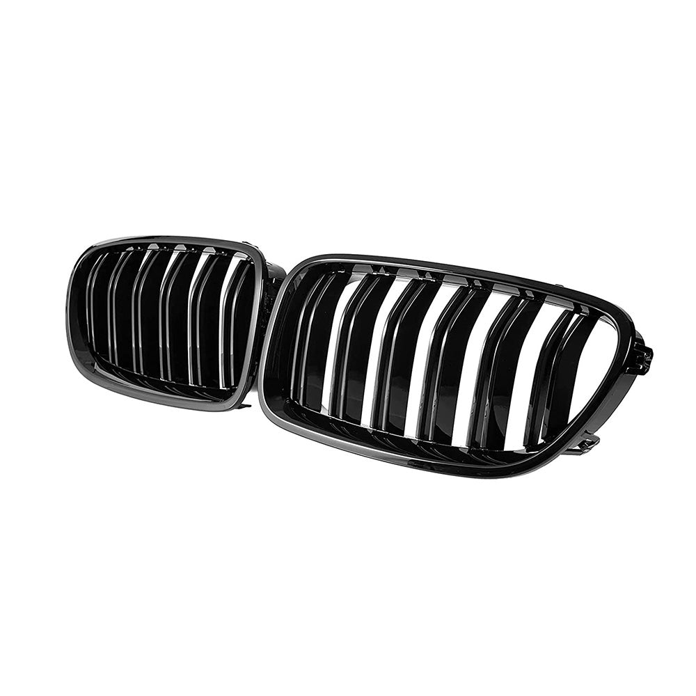 Bumper Bar Grill Grille Bodykit Suitable For BMW 5 Series F10 F11 Gloss Black-4